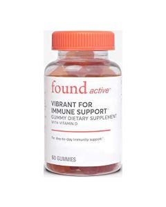 Found Active x Kate Upton Vibrant for Immune Support Gummy Dietary Supplement with Vitamin D, Supports Your Immune System & Energy Levels, 1 Pack - 60 Ct."