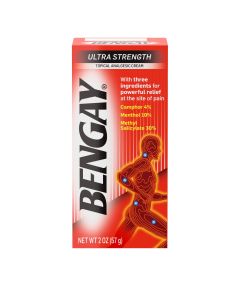 Ultra Strength Bengay Non-Greasy Topical Pain Relief Cream, 2 oz"