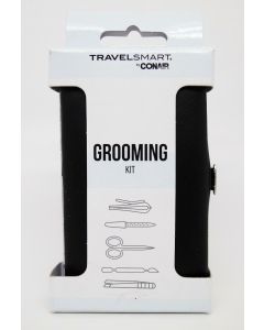 Travel Smart by CONAIR Stainless Steel Grooming Kit TS57T - 5pc + Travel Case