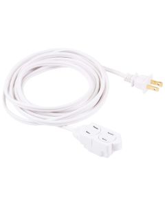GE 15ft. 3-Outlet Polarized Extension Cord, White – 51962"