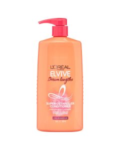 L'Oreal Elvive Dream Lengths Super Detangler Conditioner with Castor Oil, 28 fl oz"