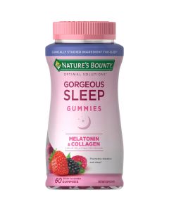 Nature's Bounty® Optimal Solutions Gorgeous Sleep, with Melatonin & Collagen, 60 Gummies"