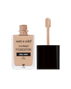 wet n wild Photo Focus Liquid Foundation, Fair, Matte, Shell Ivory, 1 fl oz"