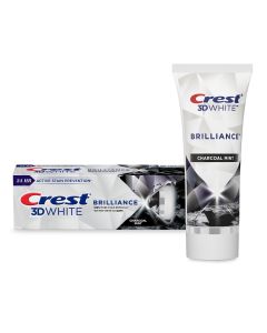 Crest 3D White Brilliance Charcoal Teeth Whitening Toothpaste, 3.5 oz"