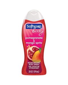 Softsoap Moisturizing Body Wash, Juicy Pomegranate and Mango - 20 Fluid Ounce, All Skin Type, Adult"