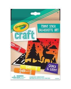 Crayola Craft Paint Stick Silhouette Art Forest