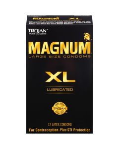 Trojan Magnum Xl Large Size Lubricated Condoms - Count - 12 Ct