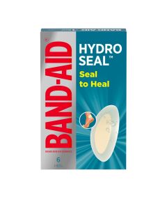 Band-Aid Brand Hydro Seal Hydrocolloid Gel Heel Bandages, 6 Ct"