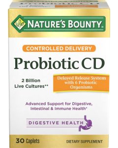 Nature's Bounty Probiotic CD, Delayed Release Caplets, 30 Ct"