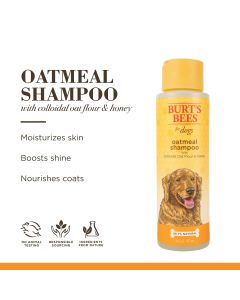 Burt's Bees Natural Pet Care Oatmeal Dog Shampoo with Colloidal Oat Flour and Honey, 16 oz."