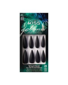 Kiss Gel Fantasy Limited Edition Nails in Stiletto Matte Black