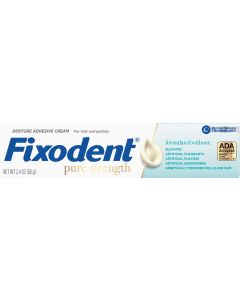 Fixodent Pure Strength Denture Adhesive Cream, 2.4 oz"