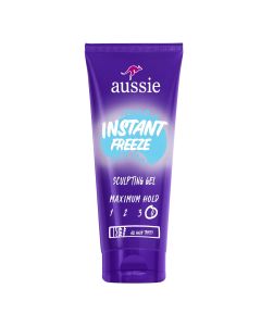 Aussie Instant Freeze Sculpting Gel for Curly Hair, Straight Hair, and Wavy Hair, 7 oz Unisex"