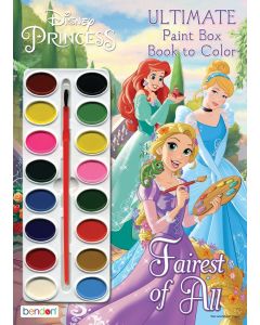 Disney Princess Coloring and Activity Book with Paints
