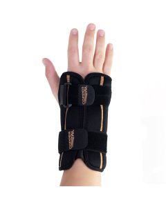Copper Fit® Rapid Relief Hot and Cold Wrist Brace, Adjustable Compression, One Size Fits Most, Black"