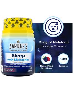 Zarbee's Adult Sleep with Melatonin Gummies Supplement, 60 Ct"