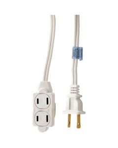 GE 3-Outlet Polarized Indoor Extension Cord, 9'"