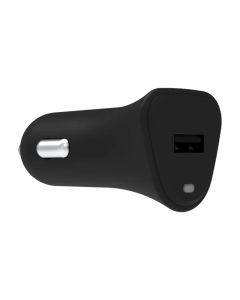 Griffin PowerJolt Universal USB-A 12W Car Charger with USB-A to Lightning Cable