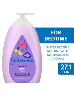 Johnson's Moisturizing Bedtime Body Lotion for Baby and Toddler, Paraben Free, 27.1 oz"