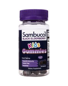 Sambucol Black Elderberry Kids Immune Support Gummies with Vitamin C and Zinc - 30 Count