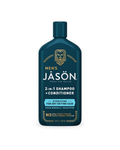 Jason Men's 2-in-1 Hydrating Ocean Minerals & Eucalyptus Shampoo & Conditioner, 12 fl oz"