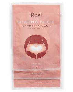 Rael Heating Patch for Menstrual Cramps with Extra Coverage - 3ct