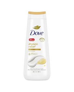 Dove Dryness Relief Long Lasting Gentle Women's Body Wash All Skin Type, Jojoba Oil, 20 fl oz"