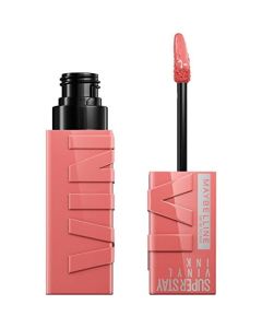 MaybellineSuper Stay Vinyl Ink Liquid Lipstick - 100 Charmed - 0.14 Fl Oz: Longwear, High-Impact Pink Shade, 16HR