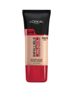 L'Oreal Paris Infallible Pro-Matte Liquid Foundation Makeup, 106.5 Shell, 1 fl oz"
