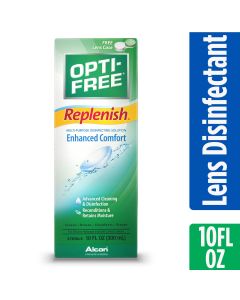 OPTI-FREE Replenish Disinfecting Contact Lens Solution, 10 fl oz"