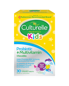 Culturelle Kids Probiotic + Multivitamin Chewable Tablets, 30 Ct"