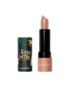 Almay Lip Vibes, Hypoallergenic, Cruelty Free, Oil Free, Fragrance Free, Ophthalmologist Tested Lipstick, with Shea Butter and Vitamins E and C, Sleep Later"