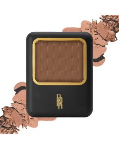 Black Radiance Pressed Powder, Buildable & Blendable Matte Finish Shine Control Compact with Mirror & Applicator, Cruelty-Free & Vegan - Honey Amber"