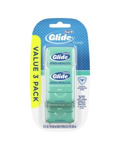 Oral-B Glide Pro-Health Comfort Plus Ribbon Dental Floss, Extra Soft, Value 3 Pack (40m Each)"