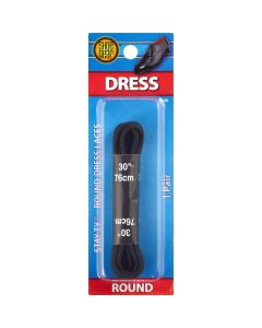 Shoe Gear Round Dress Laces 30 Inches Black