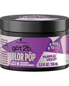 Got2b Color Pop Semi-Permanent Hair Color Mask, Purple, 5.1 oz"