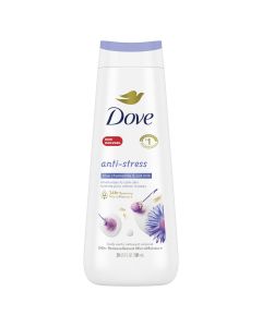 Dove Anti-Stress Long Lasting Women's Body Wash All Skin Type, Blue Chamomile & Oat Milk, 20 fl oz"