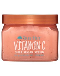 Tree Hut Vitamin C Shea Sugar Exfoliating and Hydrating Body Scrub, 18 oz."