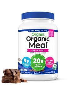 Orgain Organic Vegan Meal Replacement Powder, 20g Plant Based Protein, Chocolate 2.01lb"