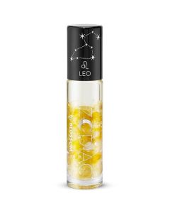 Blossom Zodiac Sign Vanilla Scented Moisturizing Roll-On Lip Gloss with Crystals, Made in USA, 0.20 fl. oz./5.9ml, Leo"