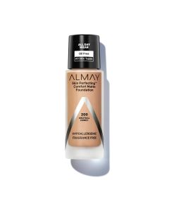 Almay Skin Perfecting Comfort Matte Liquid Foundation, 200 Neutral Honey, 1 fl oz"