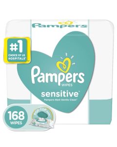Pampers Sensitive Baby Wipes, 3X Pop-Top Packs, 168 ct"