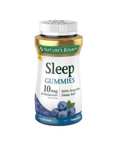 Nature’s Bounty Melatonin Sleep Aid, 10 mg Gummies, Blueberry, 140 Count"