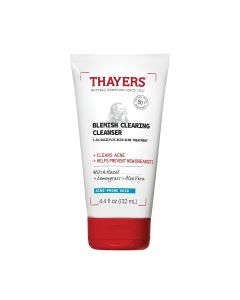 THAYERS Blemish Clearing Face Cleanser with 1.5% Salicylic Acid, Acne Treatment Face Wash, Soothing and Non-Stripping Skin Care, 4.4 Fl Oz"