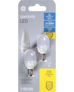 GE Specialty 4-Watt EQ 2-in Soft White Appliance Light Bulb (2-Pack)