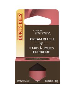 Burt's Bees Color Nurture Moisturizing Cream Blush with Vitamin E, Strawberry Cream, 0.25 Ounce"