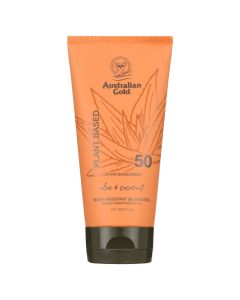 Australian Gold Plant Based Lotion Sunscreen, Aloe & Coconut, SPF 50 - All Skin Types"