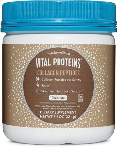 Vital Proteins Chocolate Collagen Peptides Powder -Promotes Hair, Skin, Nail, Joint & Bone Health, NSF Certified - Holiday Edition Chocolate, 7.8oz"
