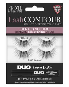 Ardell Professional Lash Contour Duo with Adhesive, 370, 2 Pairs"
