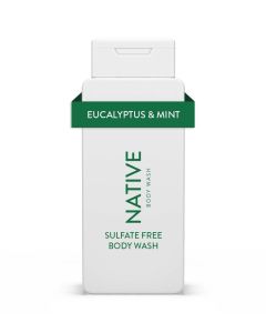 Native Body Wash, Eucalyptus & Mint, Sulfate Free, Paraben Free, for Men and Women, 18 oz"